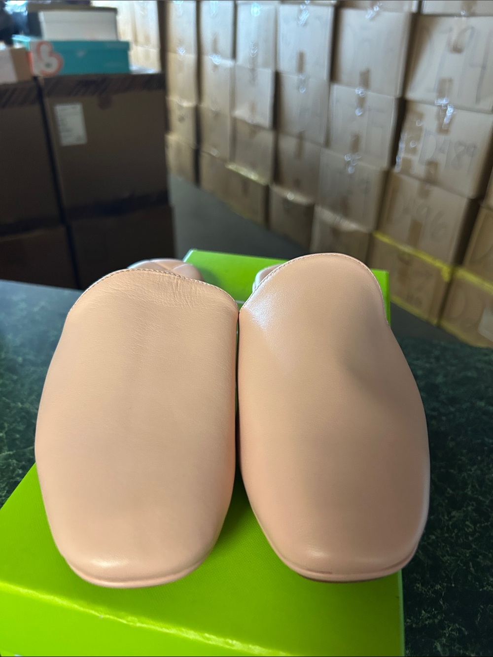 Sam Edelman Blush Pink Leather Slip-On Mule - Picture 3 of 5